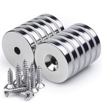 Neodym-Magnet mit versenktem Loch